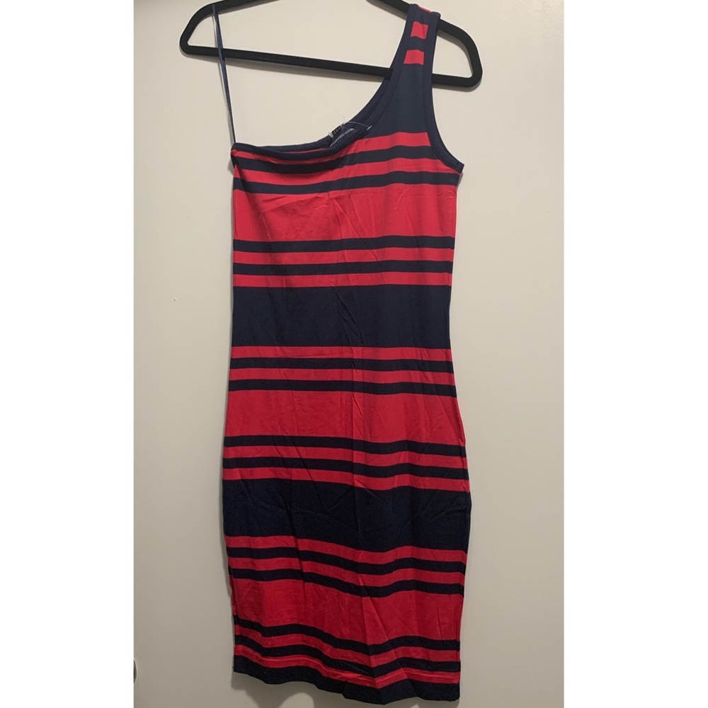 French Connection One Shoulder Dress - Size 8 - Picture 3 of 4